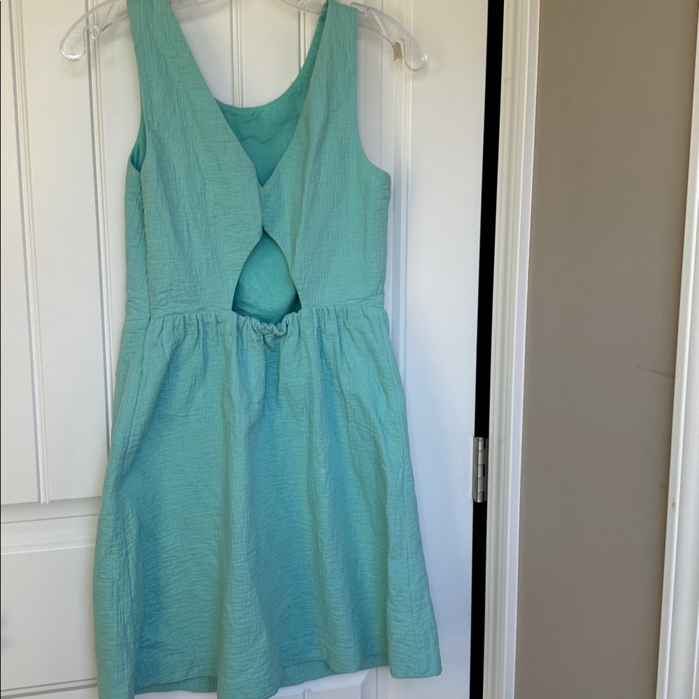 LOFT Aqua Sleeveless Dress